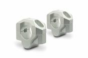 Bar riser for e 28 mm handlebar H=20 mm Silver Milled