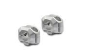 Bar riser for e 22 mm handlebar H=15 mm Silver