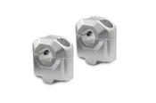 Bar riser for e 22 mm handlebar H=30 mm Silver