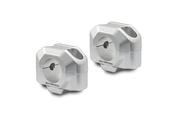 Bar riser for e 28 mm handlebar H=20 mm Silver