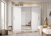 Sliding Wardrobe Prima 250cm one mirror White image