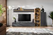 Silke III TV Unit with Led - Graphite