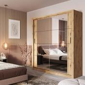 Sliding Wardrobe Cuba 181cm Oak OA image