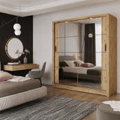Sliding Wardrobe Cuba 181cm Oak OA image