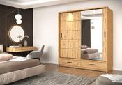 Sliding Wardrobe Alpha 200cm Oak image