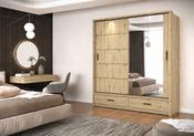 Sliding Wardrobe Alpha 200cm Oak image
