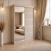 Camile Sliding Wardrobe 5ft. 150cm Cashmere Colour image