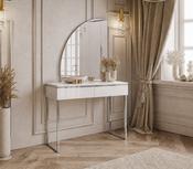 Quennie Vanity Table with Mirror LED – White Gloss image