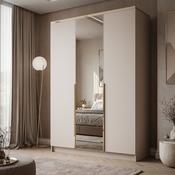 Aurora Wardrobe 150cm with mirrors 3D Cashmere image