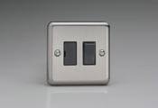 Varilight Sw/Fuse Unit Neon Chrome Black Insert