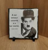 Slate Tile - Charlie Chaplin