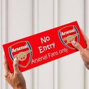 Arsenal Fans Only Door Signage image