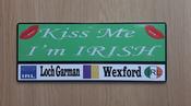 Kiss Me I'm Irish Door Signage