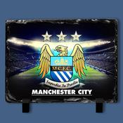Manchester City Old Logo Slate Tile
