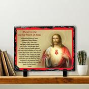 Sacred Heart of Jesus Slate Tile