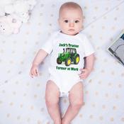 Tractor John Deere Personalised Baby Grow image
