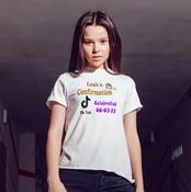 Confirmation Tik-Tok T-Shirt incl. Name &amp;amp; Date