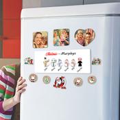 Snowman Christmas Family Aluminium Magnetic Signage