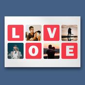 Wall Decor - 4 Pictures - Love - Personalised image