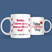 I love you more than Tea Mug image