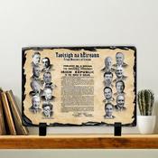 Taoisigh of Ireland Proclamation Slate Tile