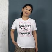 Awesome Pink Birthday T-Shirt image