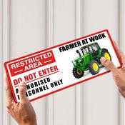 Do Not Enter John Deere Door Signage image