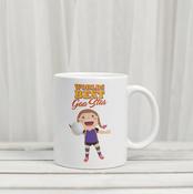 Worlds Best Football Star Girl Mug image