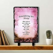Pink In Memory Slate Tile