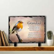 Robin #10 In Memory Slate Tile