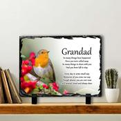 Robin #1 In Memory Slate Tile