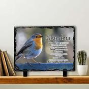 Robin #2 In Memory Slate Tile