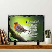 Robin #3 In Memory Slate Tile