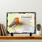 Robin #5 In Memory Slate Tile