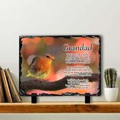 Robin #6 In Memory Slate Tile