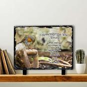 Robin #9 In Memory Slate Tile
