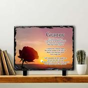 Rose In Memory Slate Tile