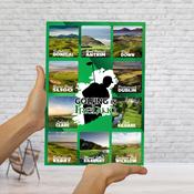 Golfing in Ireland Wall Decor, Collage A image