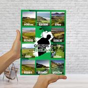 Golfing in Ireland Wall Decor, Collage B image