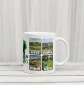 Golfing in Ireland Mug, Collage B image