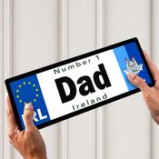 No 1 Dad "Any County" Licence Plates