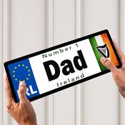 No 1 Dad Ireland Licence Plate