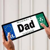 No 1 Dad IRFU Licence Plate