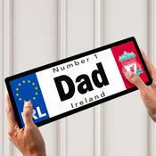 No 1 Dad Liverpool Licence Plate