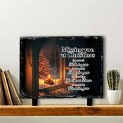 Window Candles In Memory Slate Tile #1