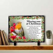 Robin In Memory Slate Tile #2