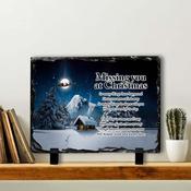Santa In Memory Slate Tile #1