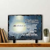 Santa In Memory Slate Tile #2