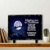 Santa In Memory Slate Tile #3