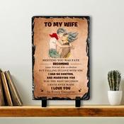 To My Wife Slate Tile